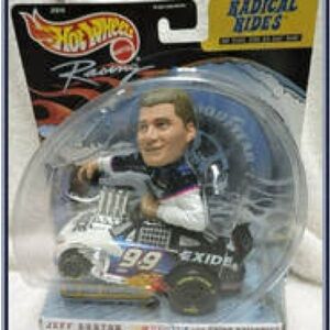 Hot Wheels Radical Rides Jeff Burton #99 Exide Batteries NASCAR Figure 🚗💨